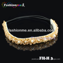FashionMe joli bandeau élastique perlé